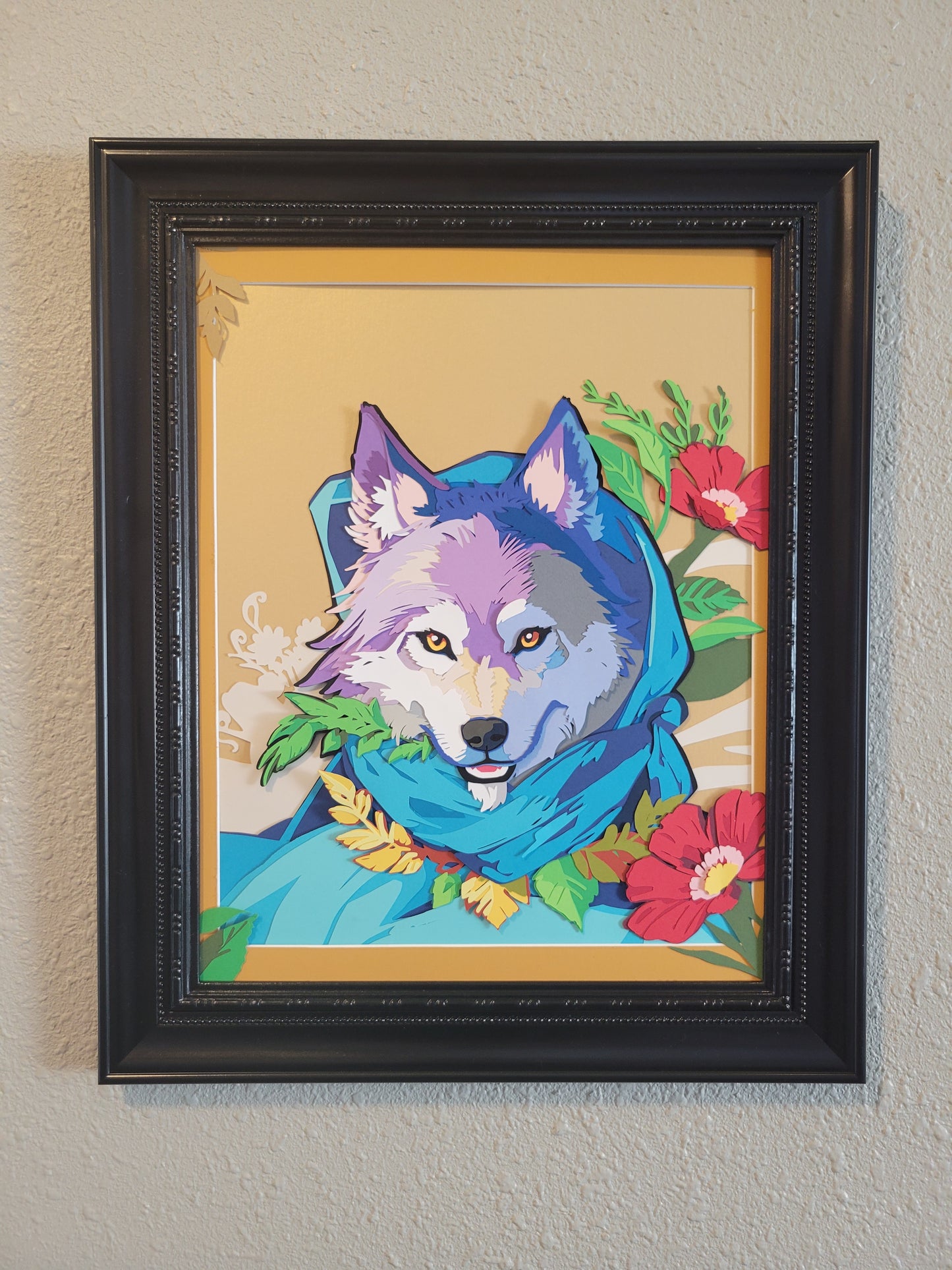 Urban Animal Portrait - Cloaked Wolf